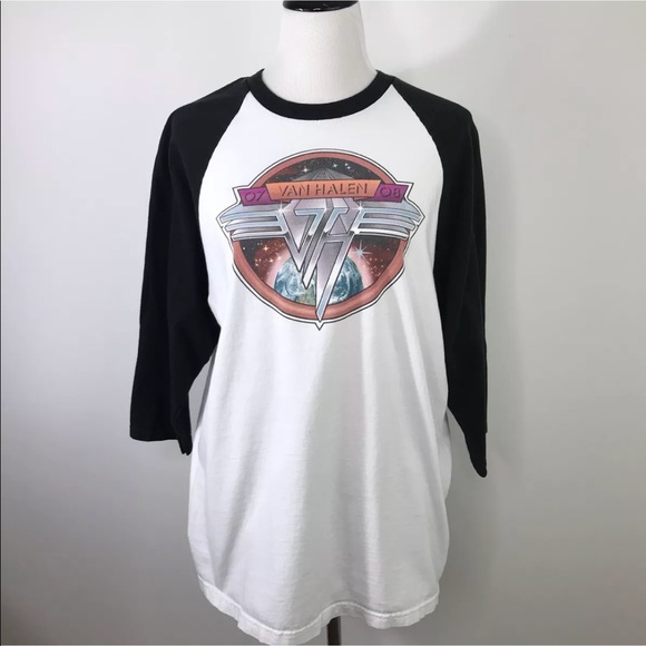 van halen baseball tee